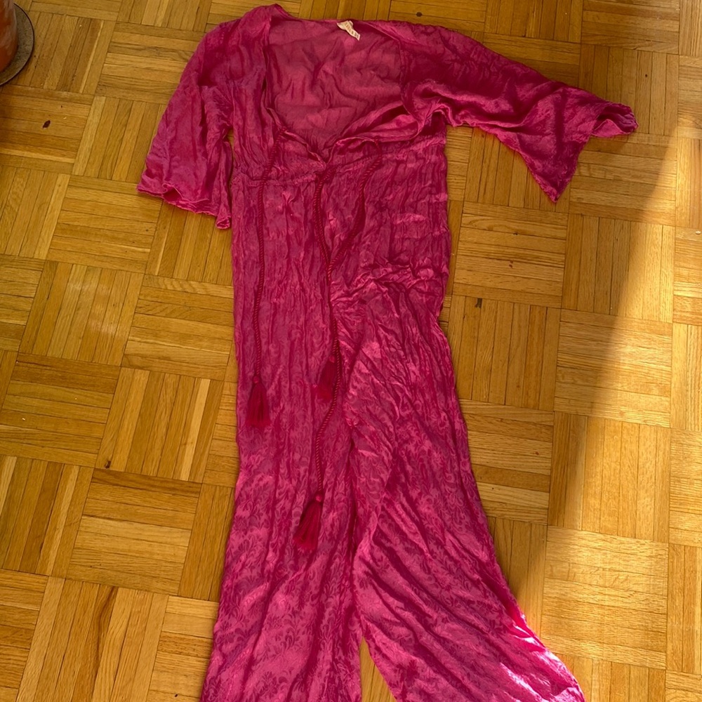 RAGA pink satin romper